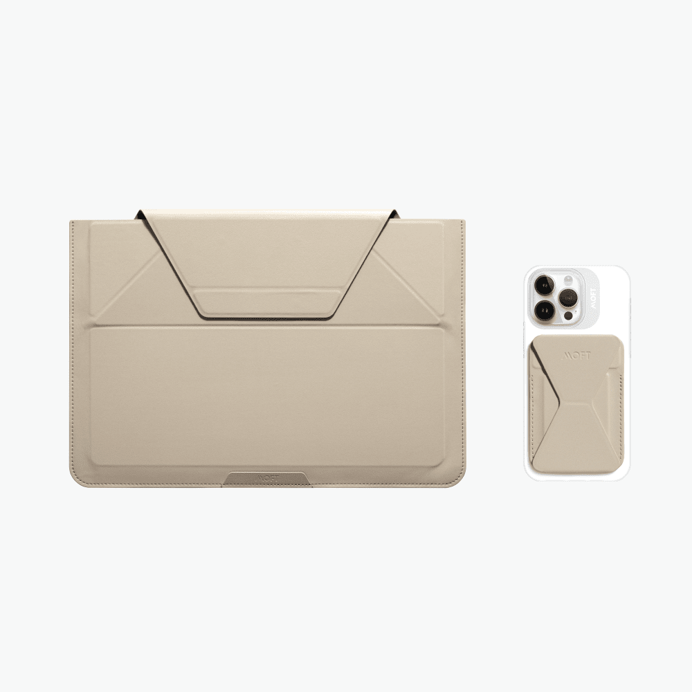 Urban Commuter Set - Laptop Sleeve & Snap-On Phone Stand by MOFT Laptop Stand