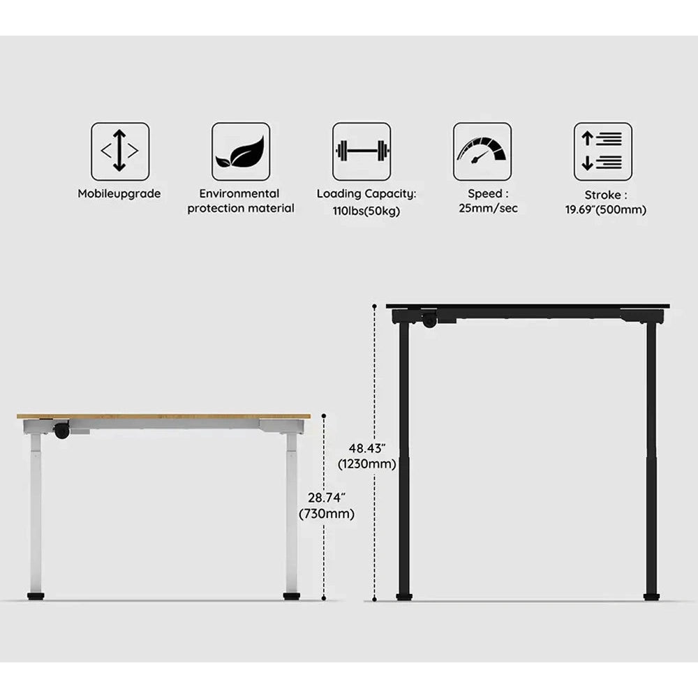 Erogpixel Altura leggero Series Height Adjustable Desks 1.2M Gaming Desks