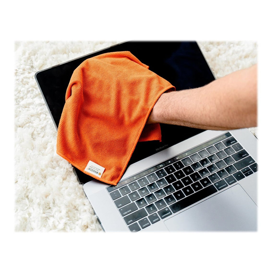 Whoosh! Antimicrobial Treated Microfiber Cloth 12 Pack XL 14in x 14in Cleaners