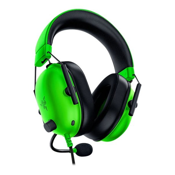Razer Gaming Headset Wired BlackShark V2X With Boom Mic Hyperclear Advanced Passive Noise Cancelling 7.1 Surround – Green Gaming Headsets