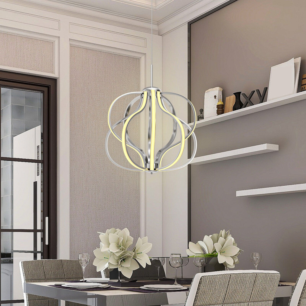 Modern Dimmable Warm White LED Chandelier, image size:1200x1200