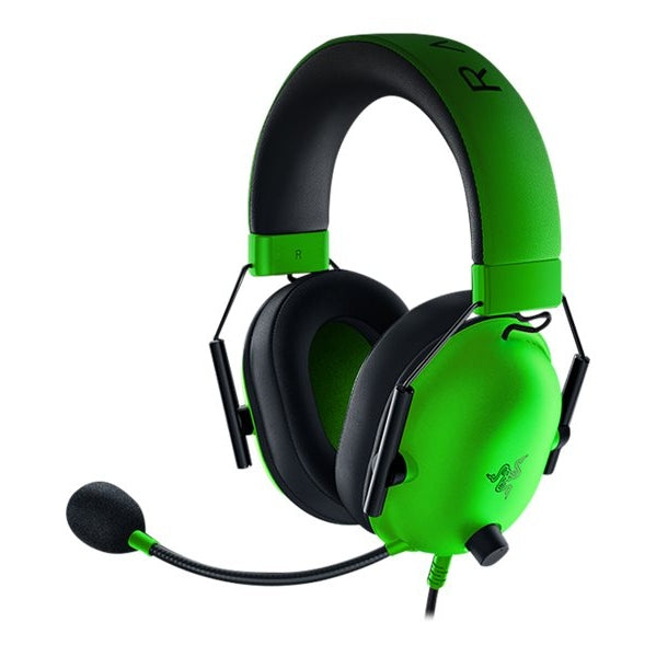 Razer Gaming Headset Wired BlackShark V2X With Boom Mic Hyperclear Advanced Passive Noise Cancelling 7.1 Surround – Green Gaming Headsets