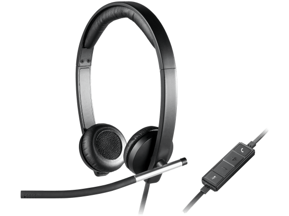 Logitech H650e stereo headset official visual