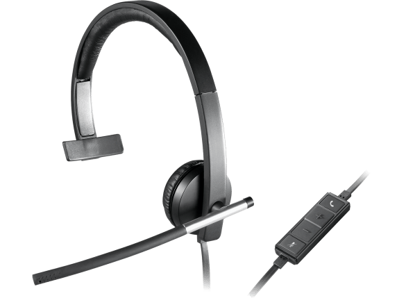 Logitech H650e Mono black USB-A headset gallery h650e-mono-gallery-02.png
