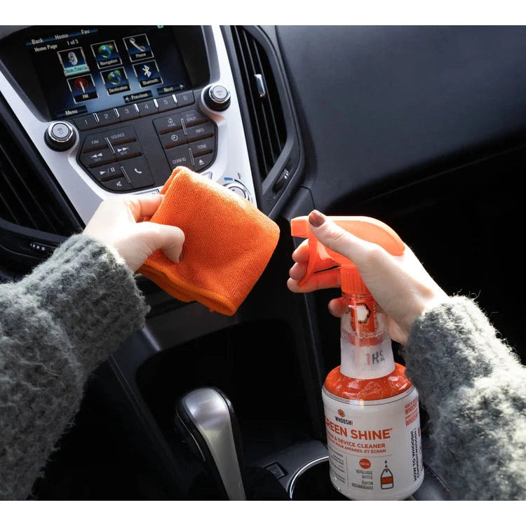 Whoosh! Screen Shine 500ML Refillable Spray Bottle With Microfibre Cloth Non-Toxic Alcohol & Ammonia Free Formula Cleaners