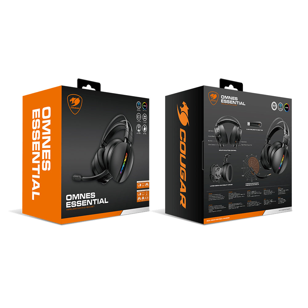 Cougar Omnes Essential Black RGB Wireless Headset Gaming Headsets