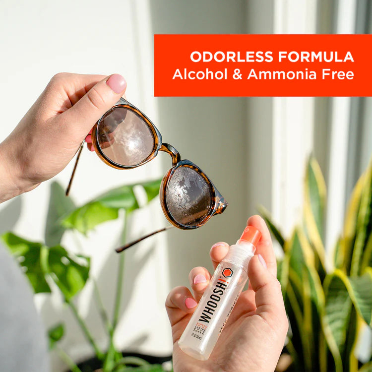 Whoosh! Screen Shine 50ML with Antimicrobial Cloth Non-Toxic Alcohol & Ammonia Free Formula Cleaners