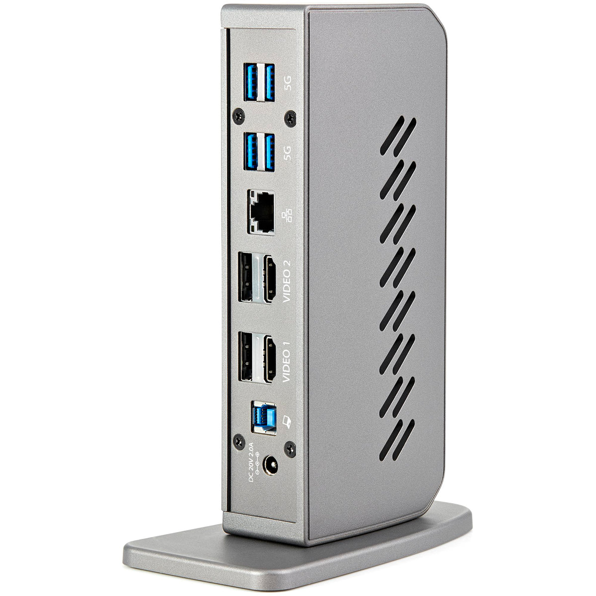 Rear ports of the StarTech.com DK30A2DHU dock