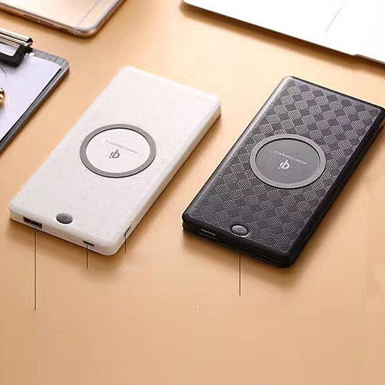 Quick iPhone 8/8X Qi Wireless Portable Pocket Charger by VistaShops Power Adapters & Chargers