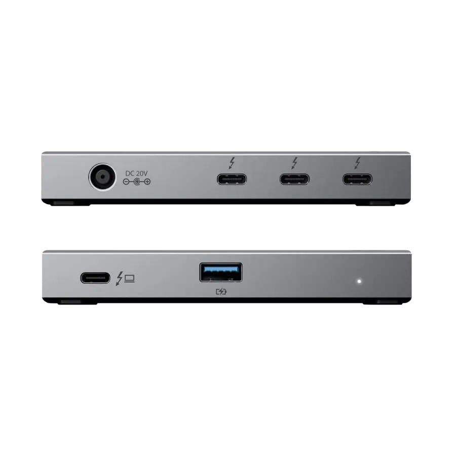 Front and rear Thunderbolt 4 BLAZE Hub ports