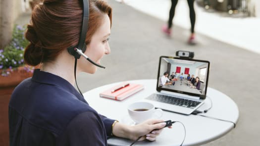 Logitech H650e stereo headset official visual