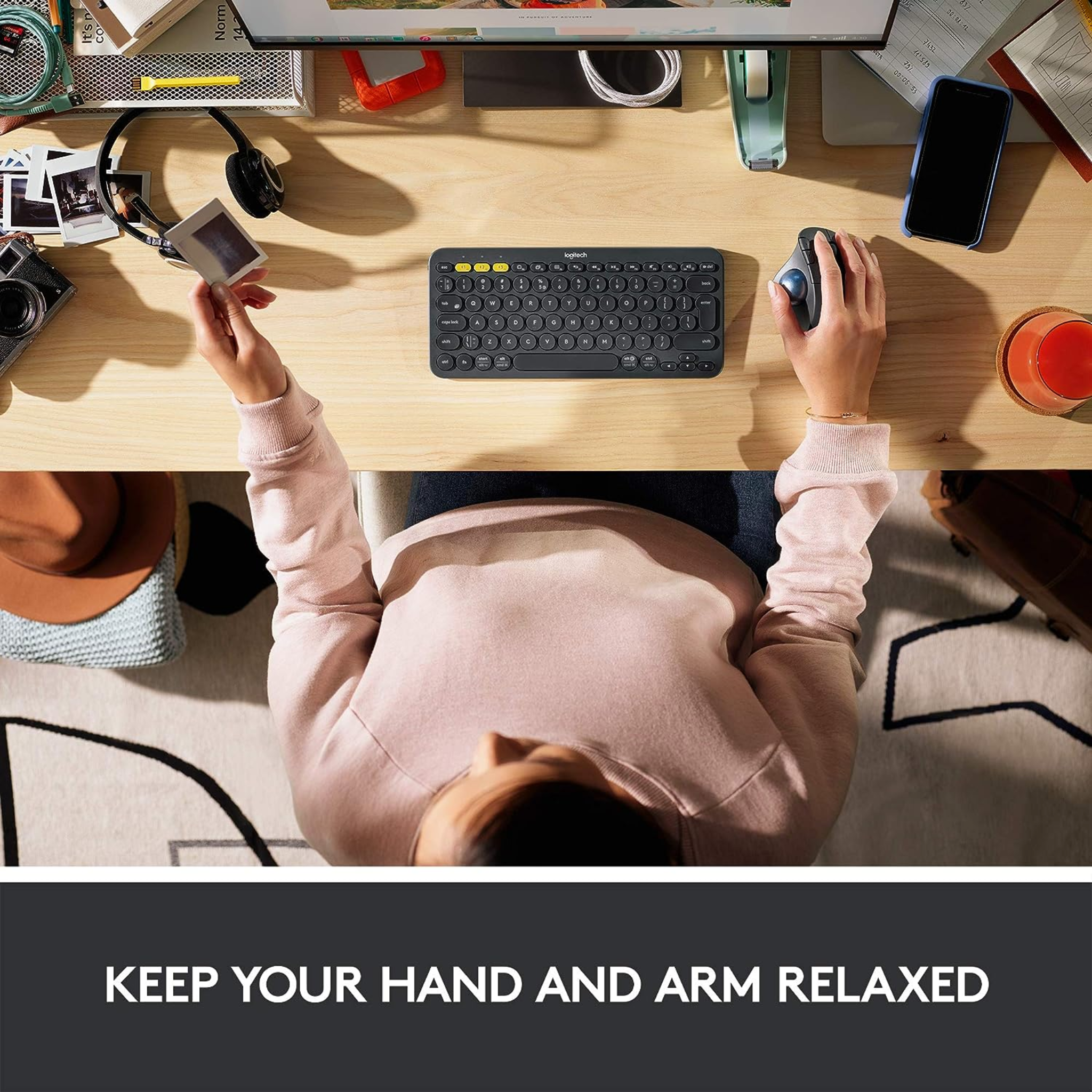 Logitech Ergo M575 Mouse for Business - Graphite Mouse