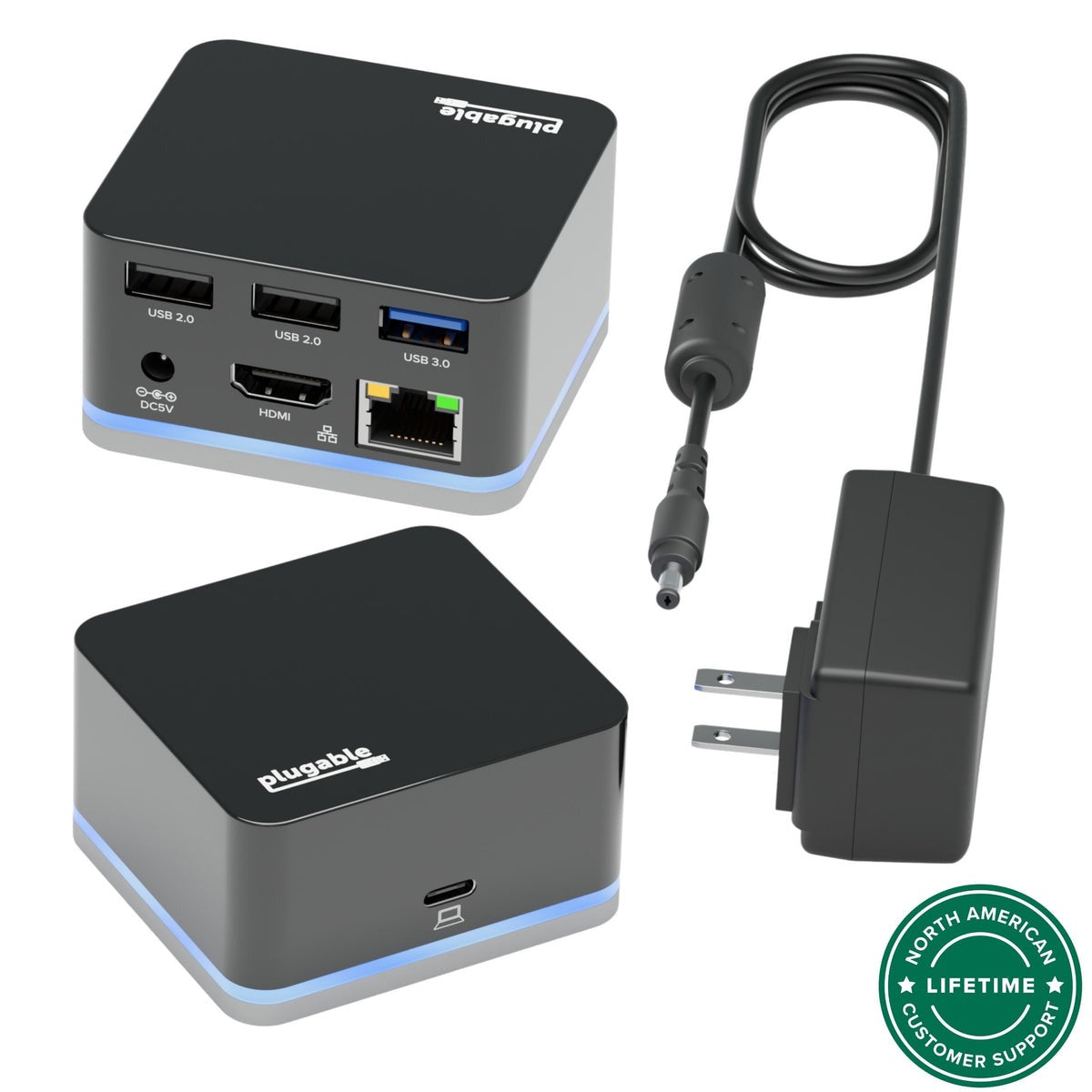 Plugable UD-CUBE dock and included power adapter