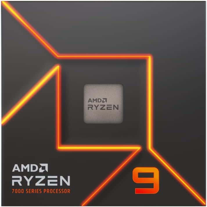 AMD CPU Ryzen 9 7900 12 Cores 24 Threads 3.7GHz with Wraith Prism Cooler CPUs