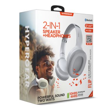 Hypergear Flip 2-in-1 Wireless Headphones + Speaker Headphones