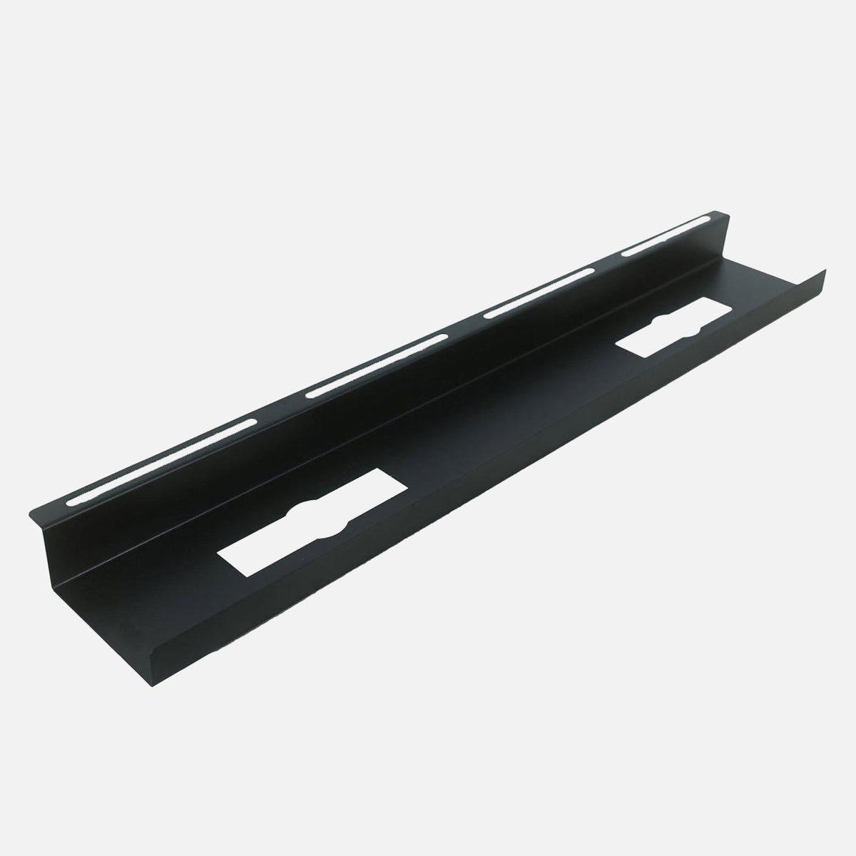 Black MotionGrey under-desk cable tray product view