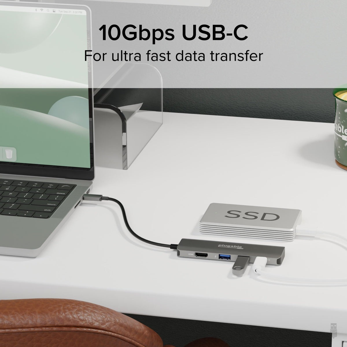 Plugable USBC-4IN1 USB-C data device connection