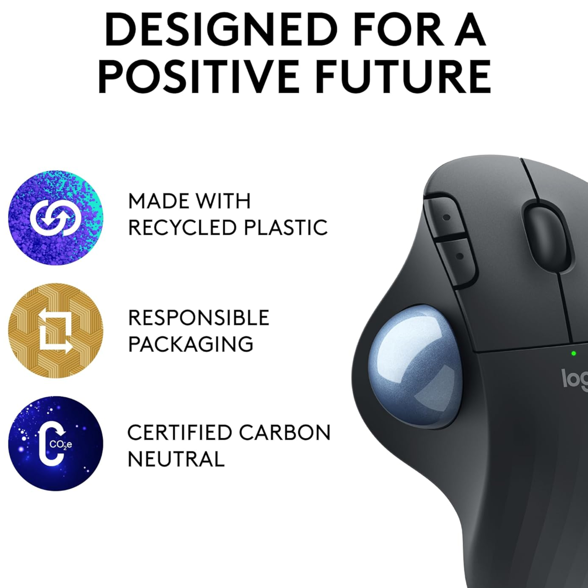 Logitech Ergo M575 Mouse for Business - Graphite Mouse