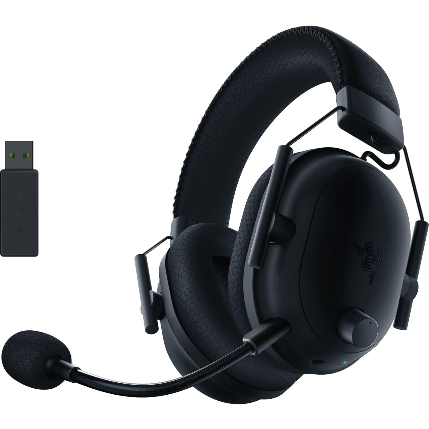 Razer Gaming Headset Wireless BlackShark V2 Pro With HyperClear Removable Super Wideband Mic, Noise Isolation,50MM Drivers, Esports Multiplatform, THX, Up To 70hrs Battery - Black Gaming Headsets