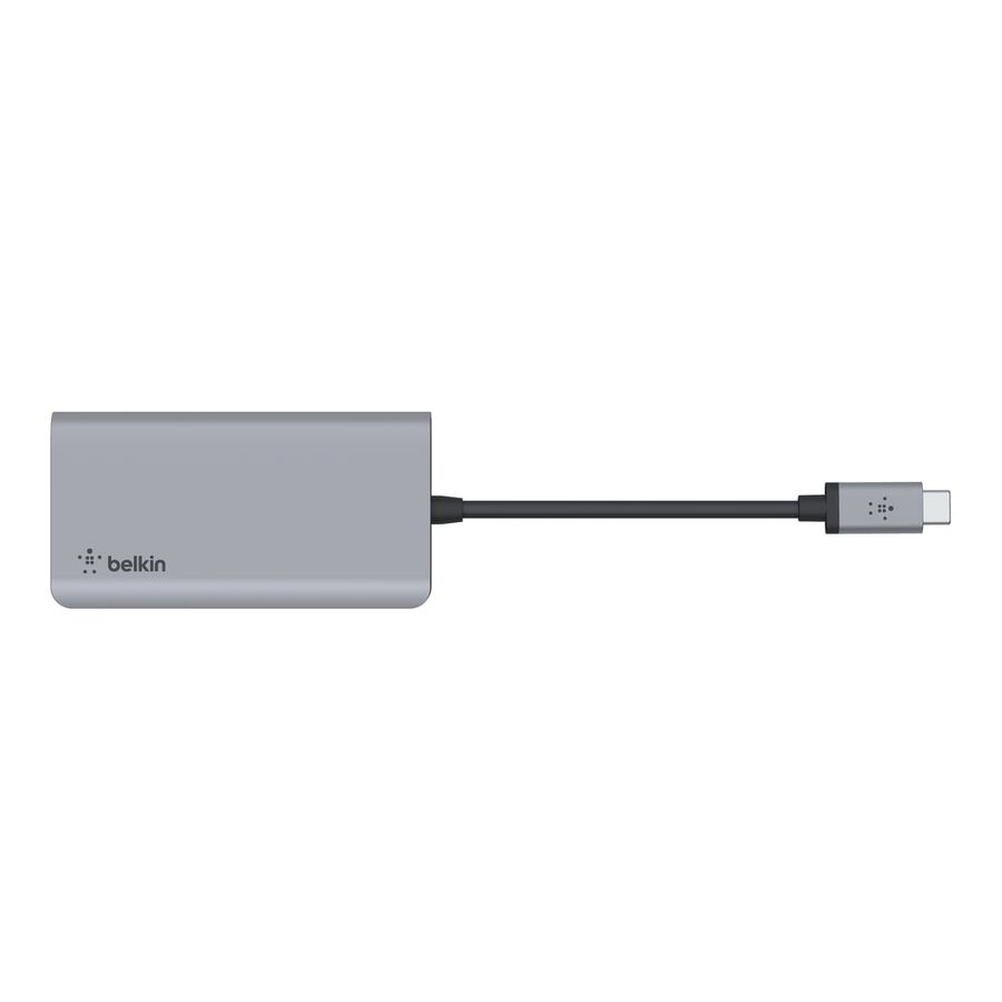 Belkin AVC006 adapter top view with tethered cable