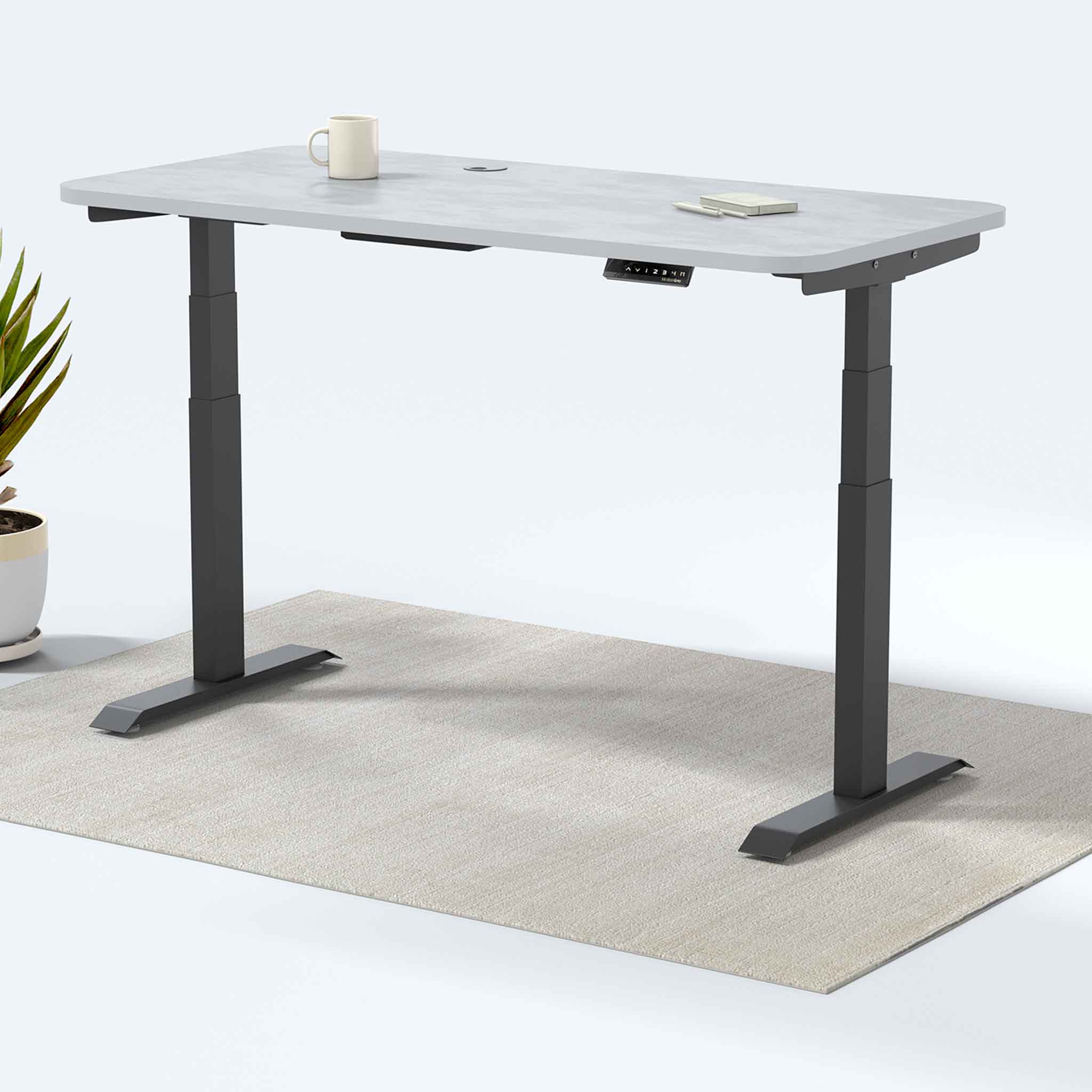 MotionGrey - Motion Series - Standing Desk with Table Top Desks