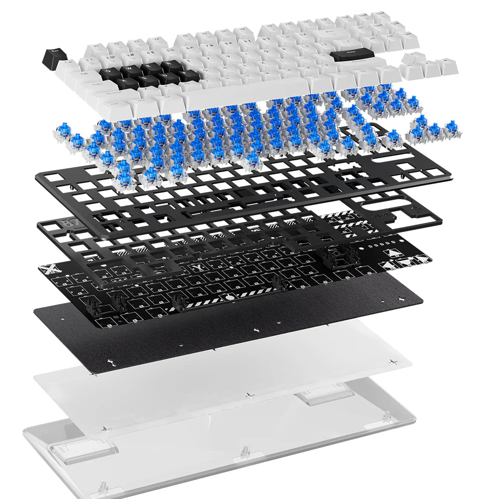 Pulsar PCMK Hall Effect Mechanical Keyboard TKL White Gateron x Pulsar Magnetic Keyboards