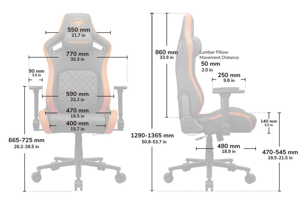 Cougar Gaming Defensor Gaming Chair Gaming Chairs