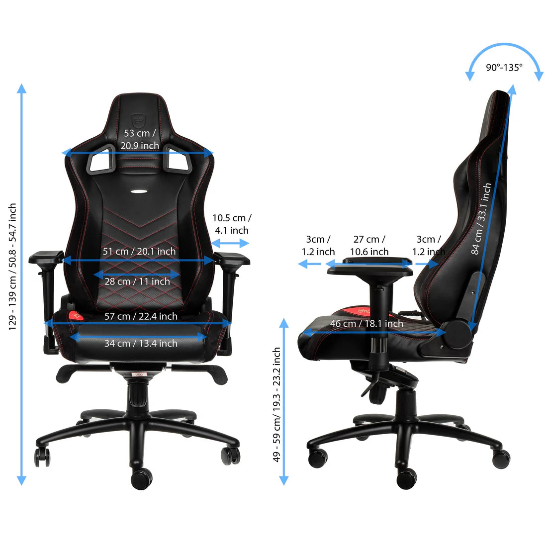 Noblechair Epic Gaming Chair Gaming Chairs