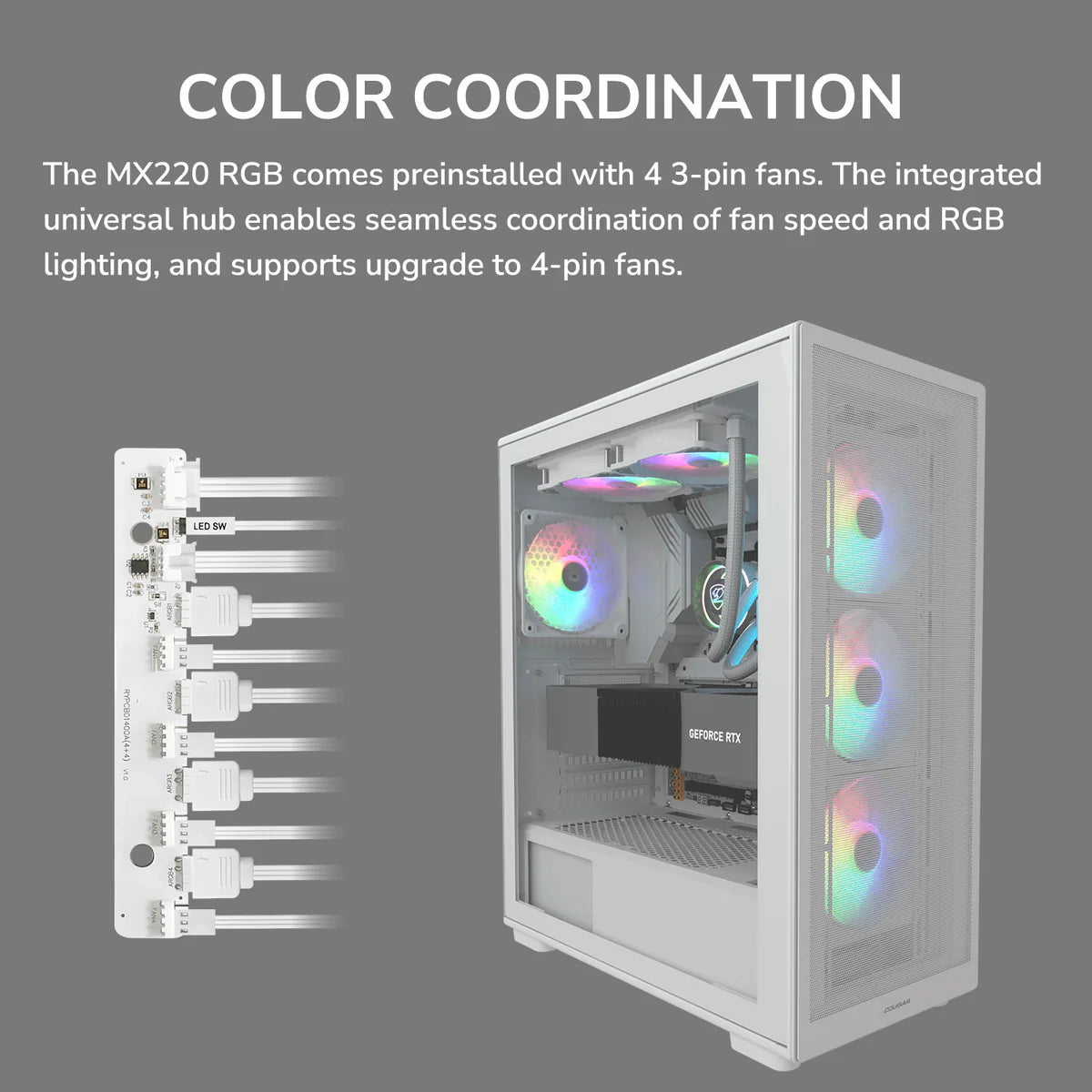 Cougar MX220 RGB PC Case PC Cases