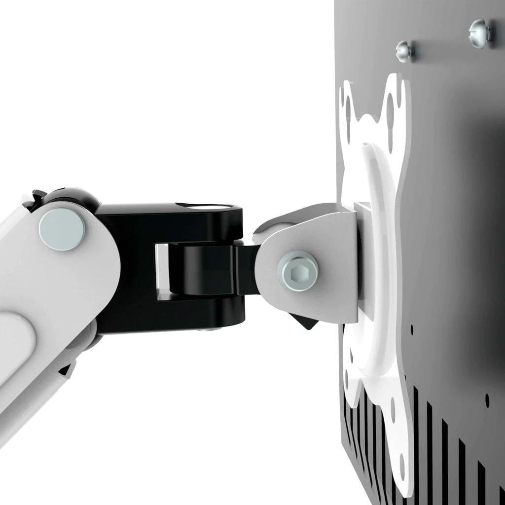 MotionGrey - Adjustable Dual-Monitor Gas Spring Office Desk Mount MONITOR ARMS