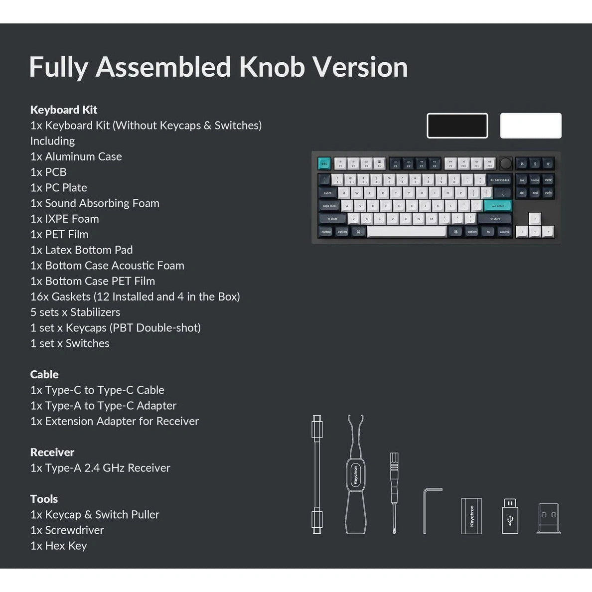 Keychron Q3 Max 80% Mechanical Keyboard Keyboards