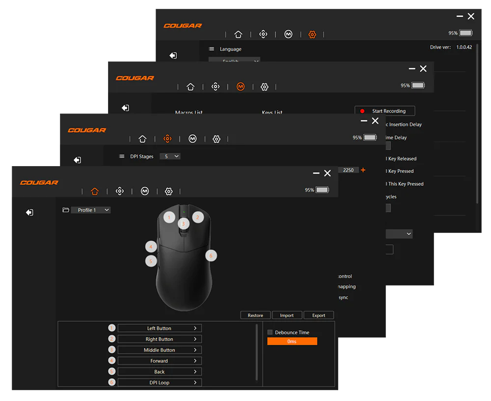 Cougar Revenger Pro 4K Wireless Gaming Mouse Gaming Mouse
