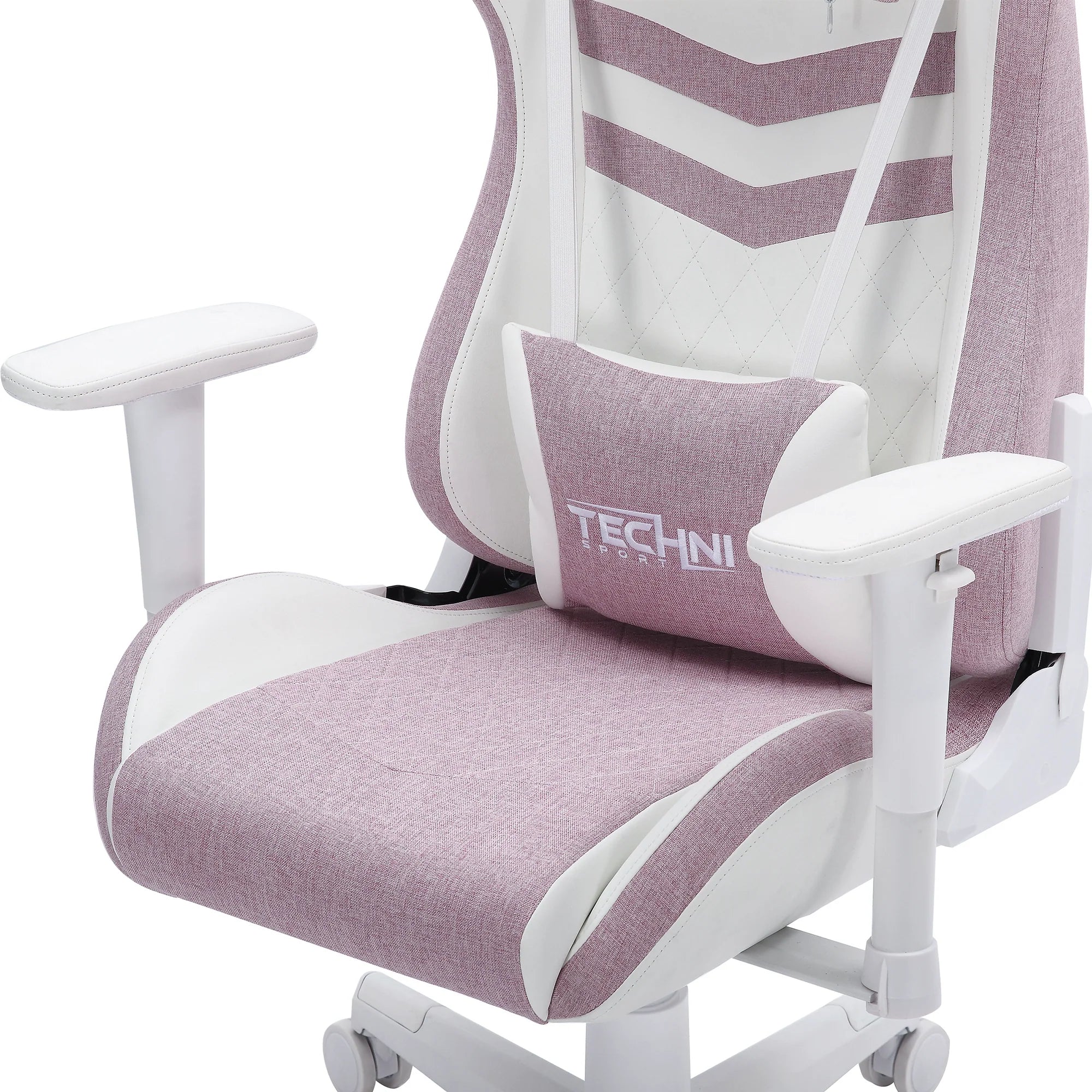 Techni Sport TS86 Ergonomic Pastel Gaming Chair, Pink Gaming Chairs