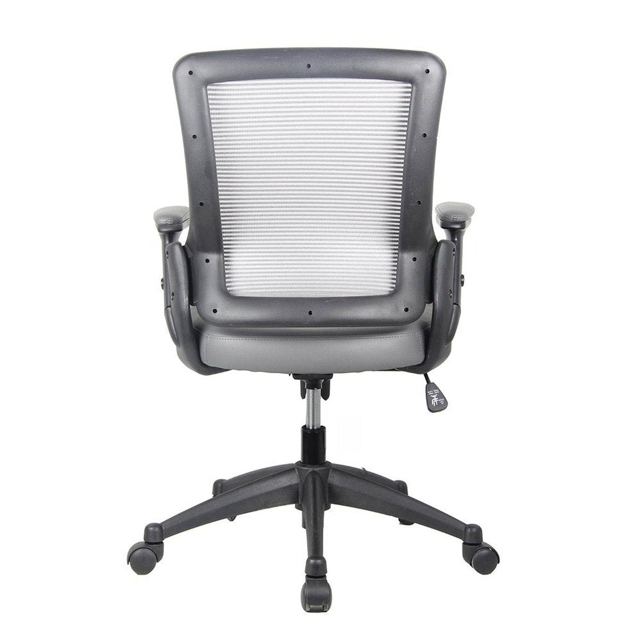 Techni Mobili Mid-Back Mesh Task Office Chair with Height Adjustable Arms Office Chairs