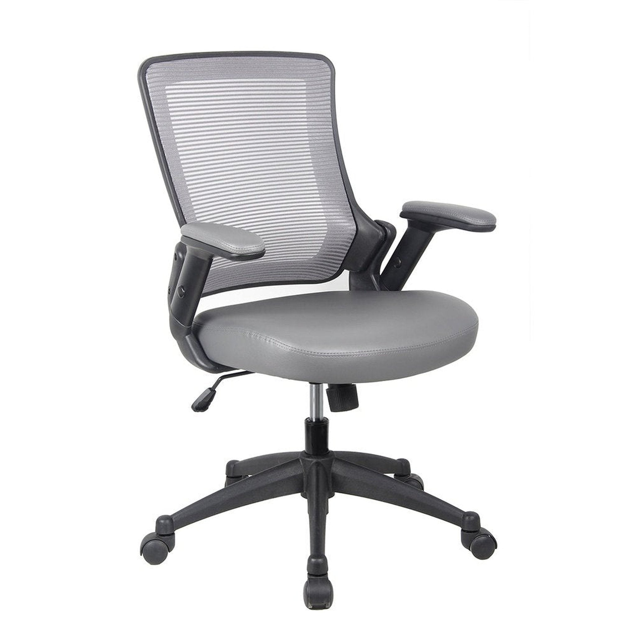 Techni Mobili Mid-Back Mesh Task Office Chair with Height Adjustable Arms Office Chairs