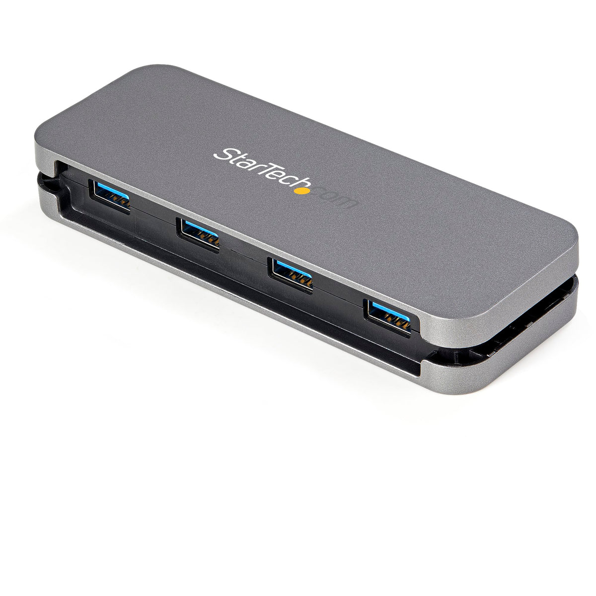 StarTech.com HB30CM4AB four USB-A ports close-up