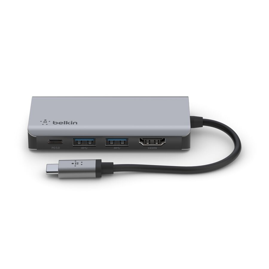 Belkin AVC006 HDMI, USB-A and USB-C ports with tethered cable