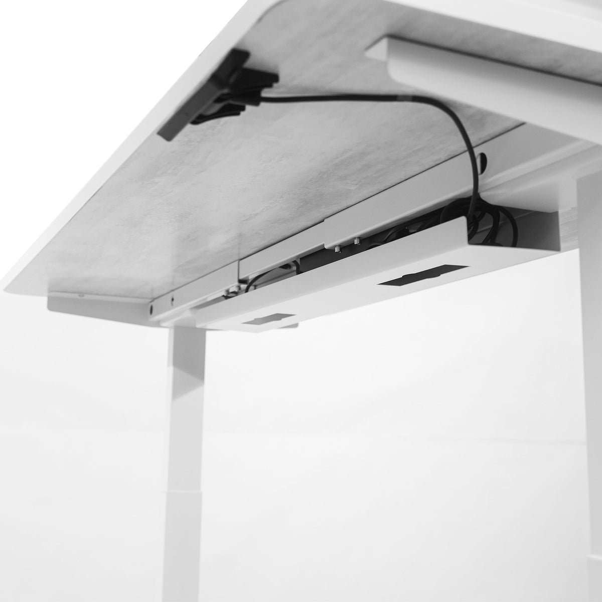 MotionGrey under-desk cable tray organizing cords