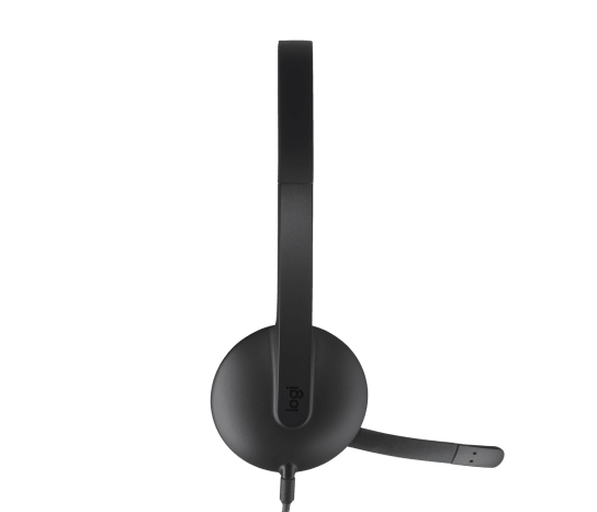 Logitech H340 black USB-A headset view 4