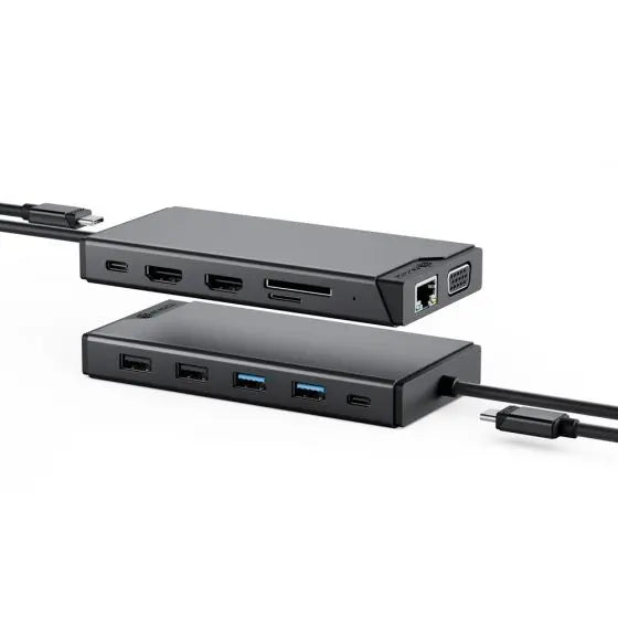 ALOGIC DUCDMV2 MV2 dock showing both sides and USB-C cable