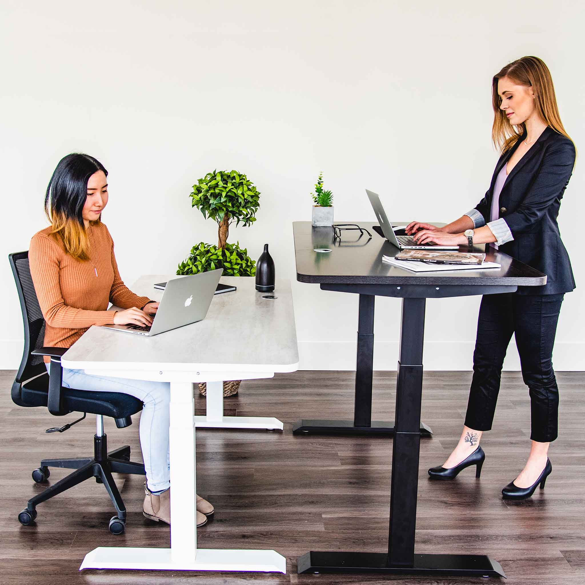 MotionGrey - Motion Series - Standing Desk with Table Top Desks