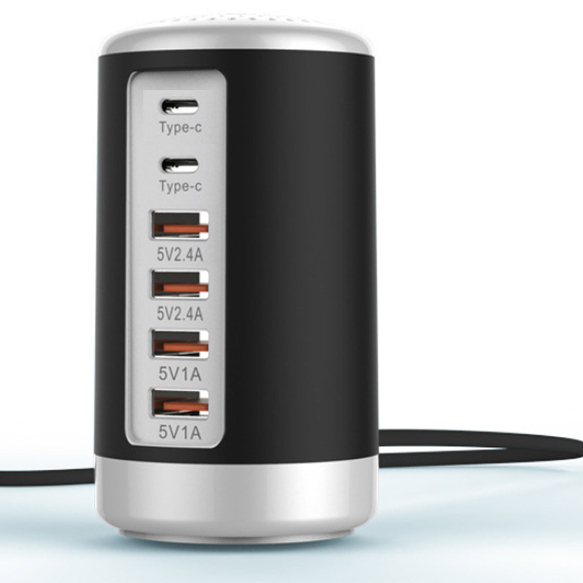 Tower USB With 6 High Speed Charging Ports by VistaShops Power Adapter & Charger Accessories