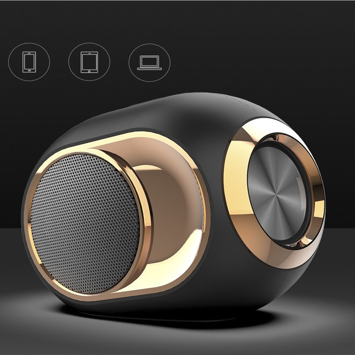 Olden Golden Bluetooth Speaker by VistaShops Speakers