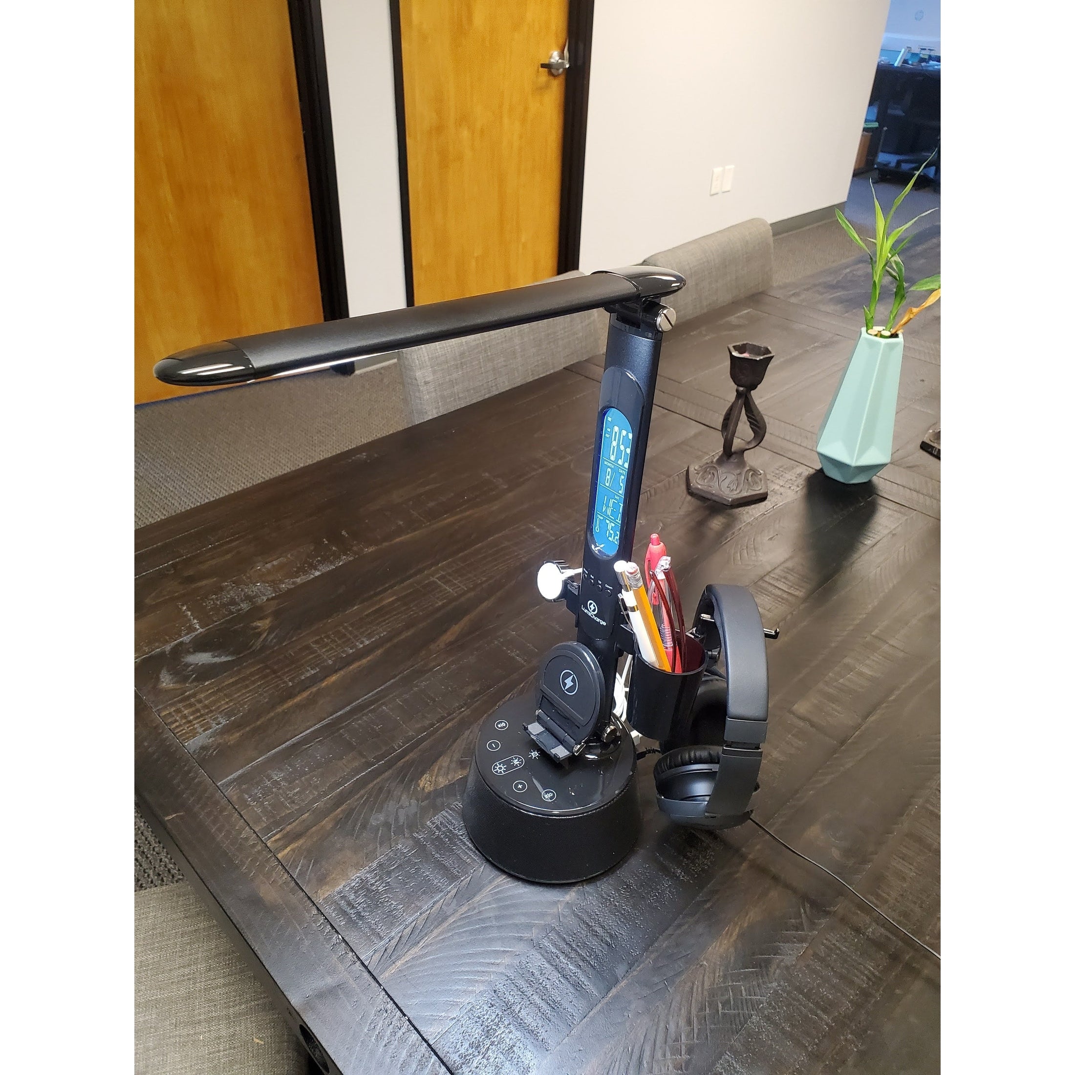 LumiChargeT2W - 5 in 1 Desk Lamp, Bluetooth Speaker & Wireless Charger Lighting