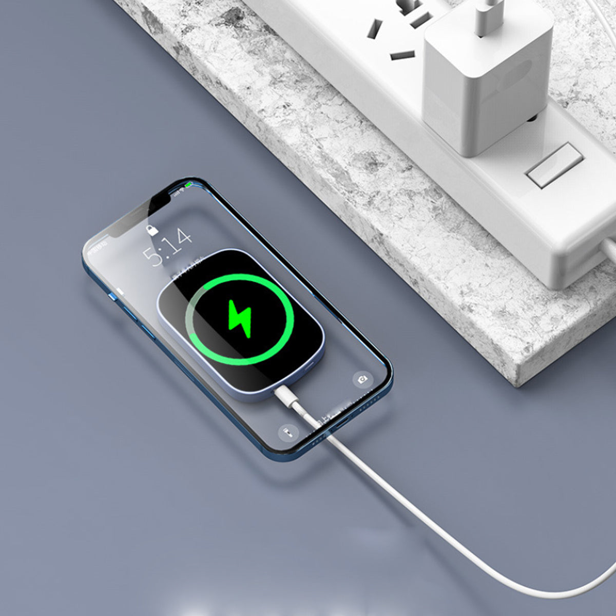 Chargomate Magnetic Portable Wireless Charger And Power Bank For Apple And Android by VistaShops Power Adapters & Chargers