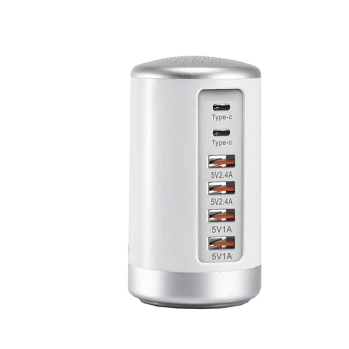 Tower USB With 6 High Speed Charging Ports by VistaShops Power Adapter & Charger Accessories