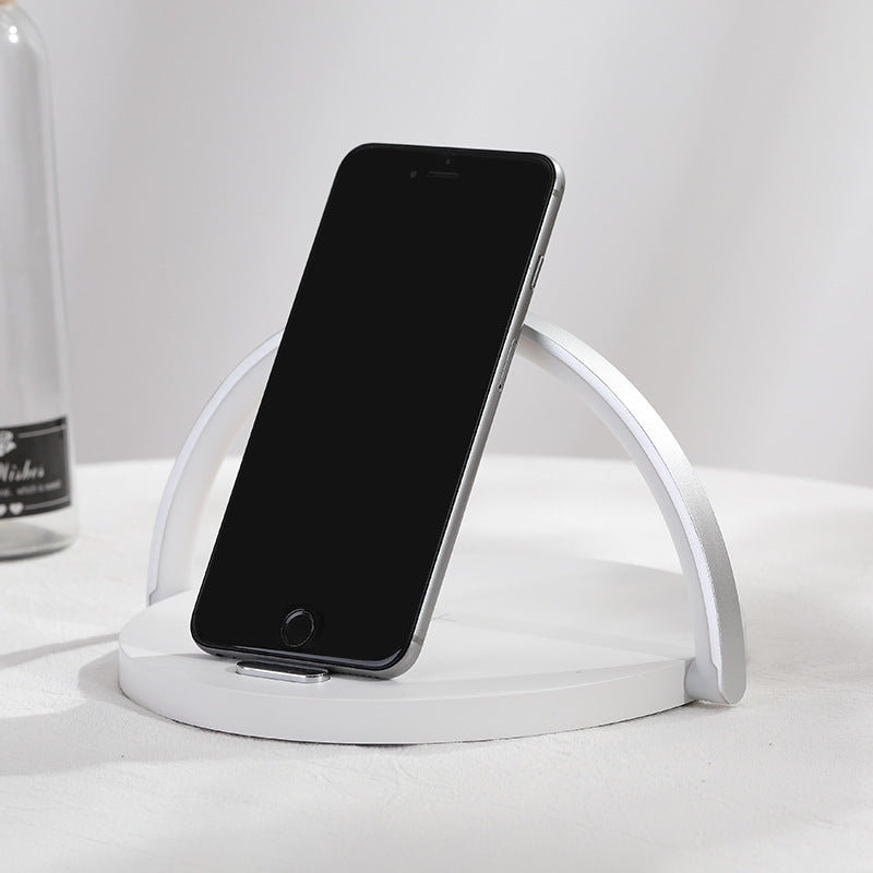 Moonlit Soft Glow LED Light, Wireless Phone Charger And Stand by VistaShops Charging Hub
