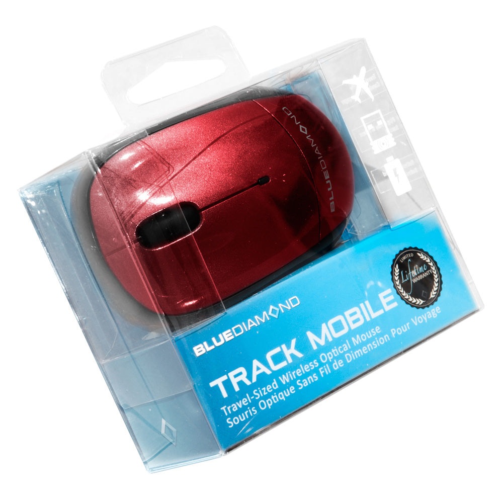 BlueDiamond Track Mobile- Travel Wireless Mouse Red BlueDiamond Mouse