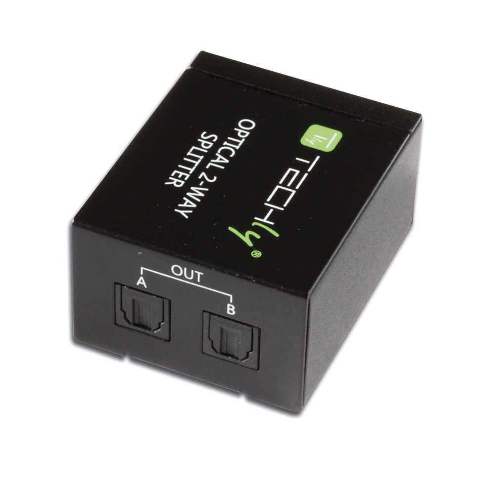 Digital Audio Splitter 2 Toslink Ports by Techly Power Adapters & Chargers