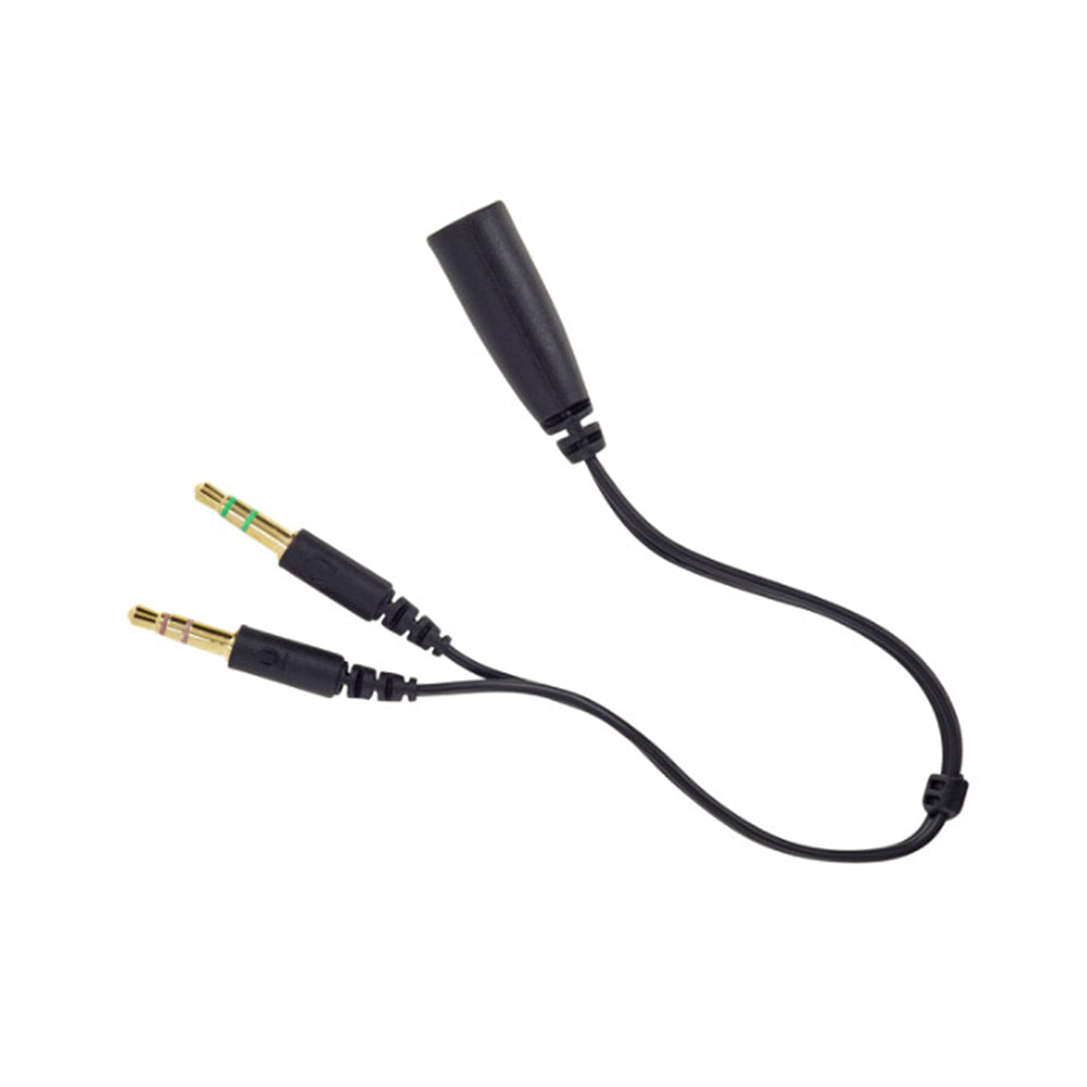 Stereo Headset w/Single Plug + Y-adapter Cyber Acoustics